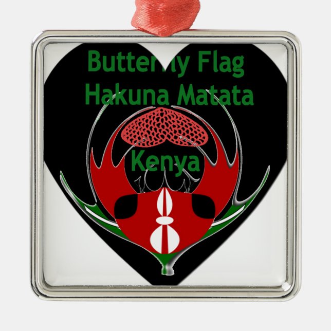 Kenya Metal Ornament (Front)