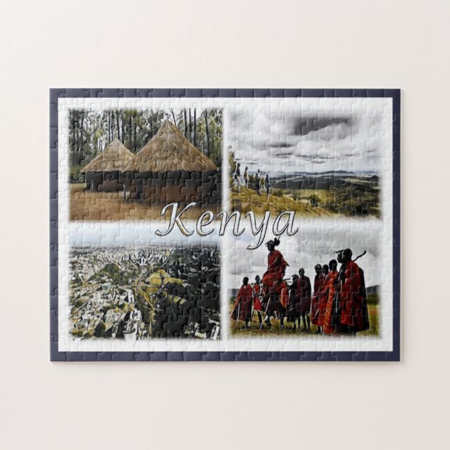 Kenya - Mosaic - Jigsaw Puzzle (Horizontal)