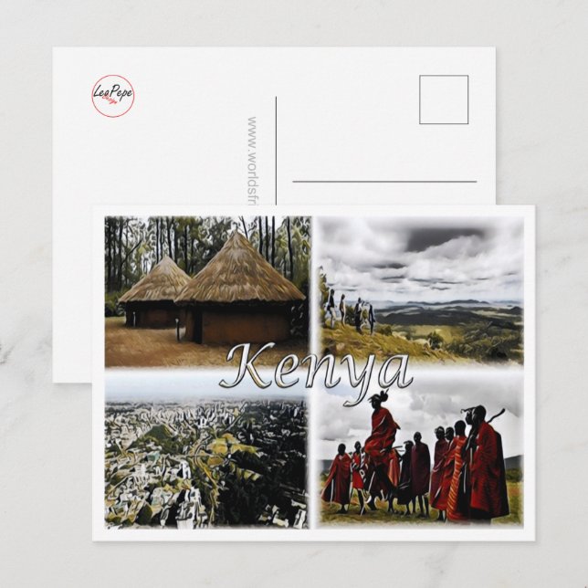 Kenya - Mosaic - Postcard (Front/Back)