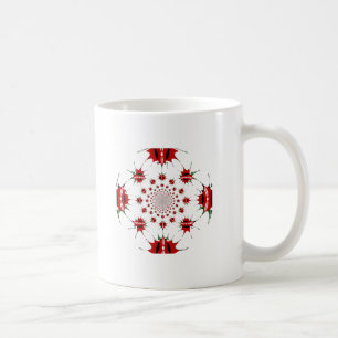 Kenya National Flag Shield Kaleidoscope Pattern  Coffee Mug