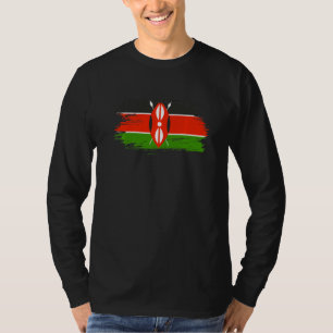 Kenya Outfit Kenya Flag Symbol I Love Kenya T-Shirt