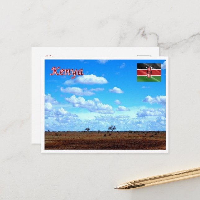 Kenya - Panorama - Postcard (Front/Back In Situ)