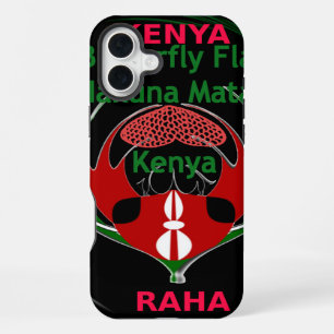 Kenya Raha Hakuna Matata iPhone 16 Plus Case