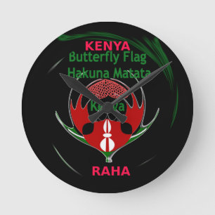 Kenya Raha Hakuna Matata.jpg Round Clock