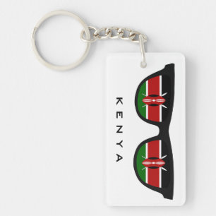 Kenya Shades custom text & colour key chain