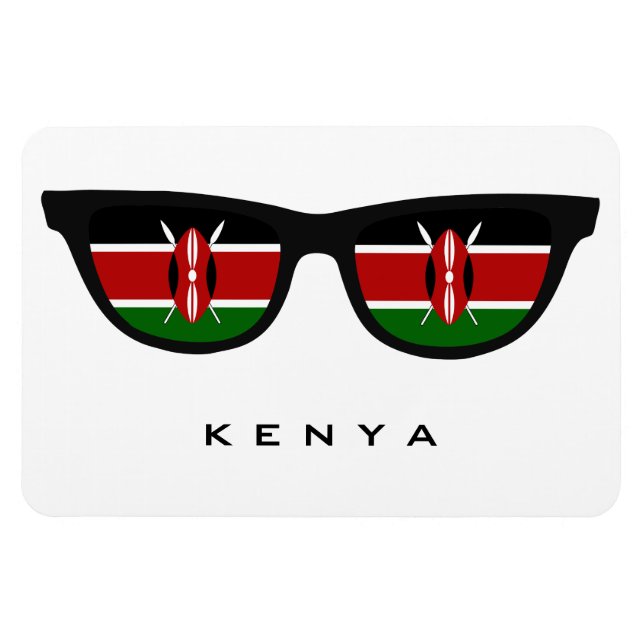 Kenya Shades custom text & colour magnet (Horizontal)
