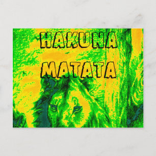 Kenya Simba Lion Mara safari postcard