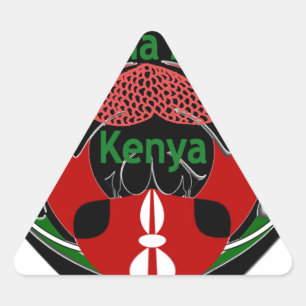 Kenya Triangle Sticker