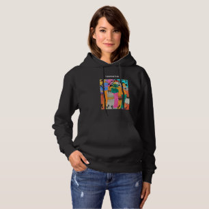 Kenya Watercolor African Art Vibrant Joy Dance Hoodie