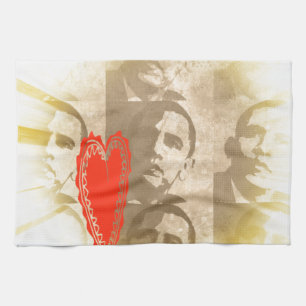 Kenya We Love You Lovely Perspective Art Design Tea Towel