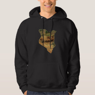 Kenya With Elephants Africa Hoodie