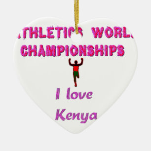 Kenya World's Athletic Champions.png Ceramic Ornament