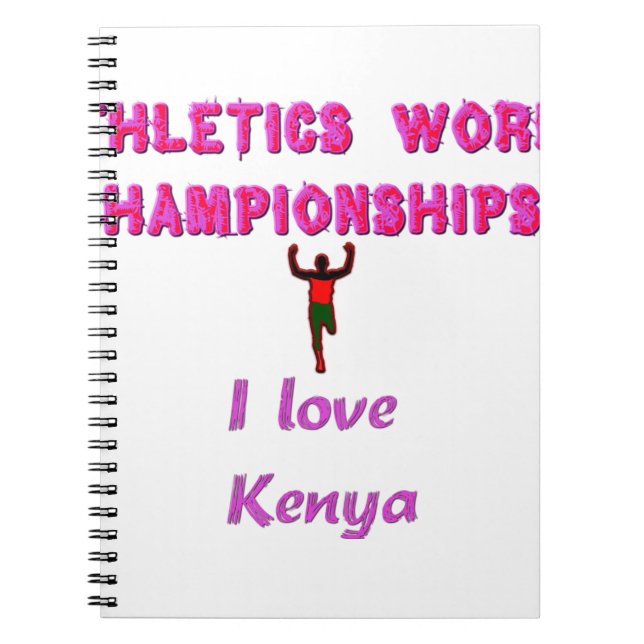 Kenya World's Athletic Champions.png Notebook (Front)