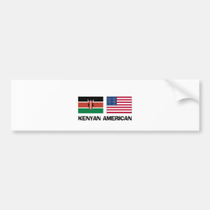 Kenyan American Bumper Sticker