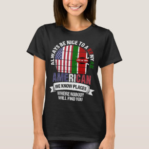 Kenyan American know Places Country Kenya Flag T-Shirt