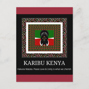 Kenyan Celebration: A Heartfelt Kenyan Welcome Postcard