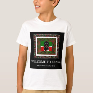 Kenyan Celebration: A Heartfelt Kenyan Welcome T-Shirt
