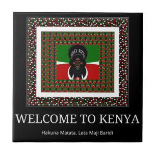 Kenyan Celebration: A Heartfelt Kenyan Welcome Tile