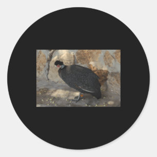Kenyan Crested Guineafowl Nature Lovers Valencia S Classic Round Sticker