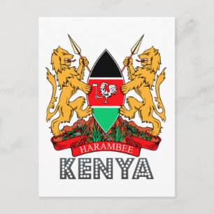 Kenyan Emblem Postcard