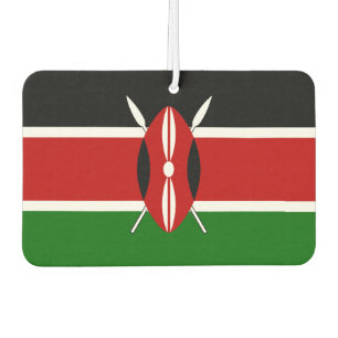 Kenyan flag car air freshener
