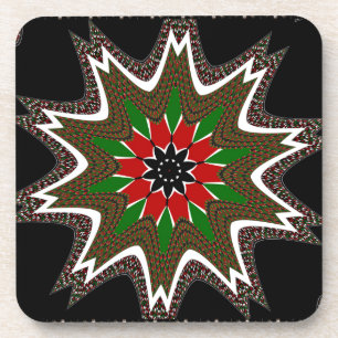Kenyan Flag Colours Art Print/Graphic Coaster