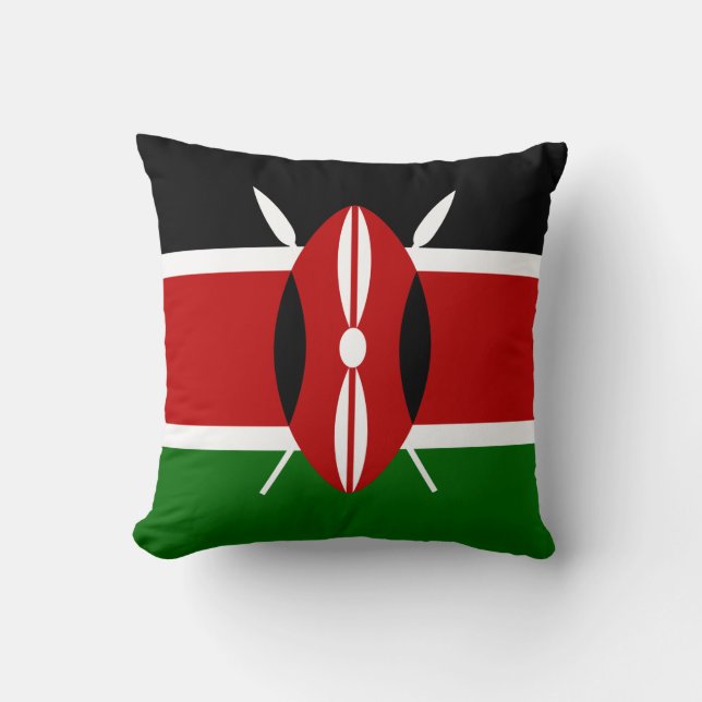 Kenyan Flag (Kenya) Cushion (Front)