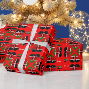Kenyan Flag & Kenya gifts Africa /sports fans Wrapping Paper