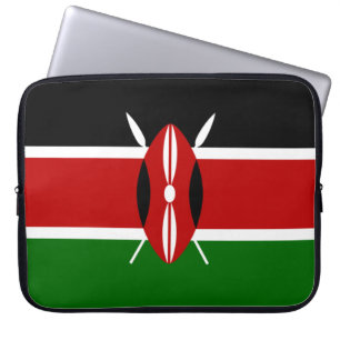 Kenyan Flag (Kenya) Laptop Sleeve