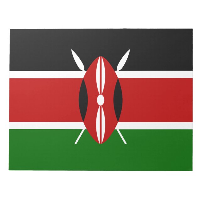 Kenyan Flag (Kenya) Notepad (Front)