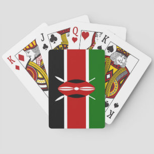 Kenyan Flag (Kenya) Playing Cards