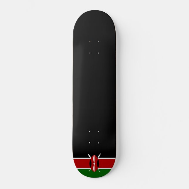 Kenyan Flag (Kenya) Skateboard (Front)