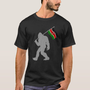 Kenyan Flag On Kenya Flag T-Shirt