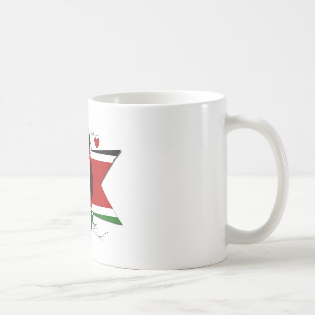 Kenyan Flag Safari Design: Bucket List Coffee Mug (Right)