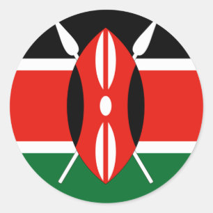 Kenyan Flag T-shirts and Gifts Classic Round Sticker