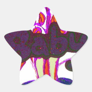 Kenyan Heart Art: I Love Kenya Star Sticker