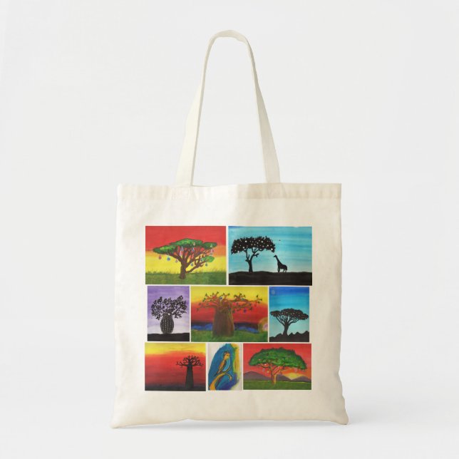 Kenyan Kids Paintings Tote Bag (Front)