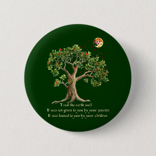 Kenyan Nature Proverb 6 Cm Round Badge