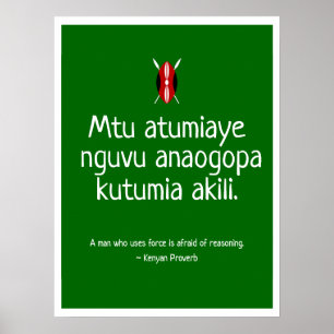 Kenyan Proverb Poster