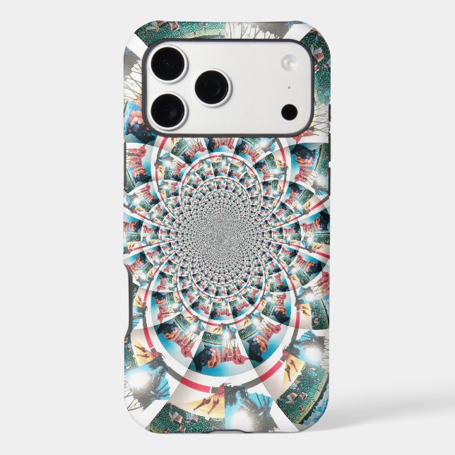 Kenyan Tapestry Kaleidoscope Art Print (Back)