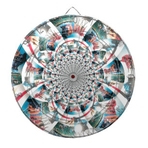 Kenyan Tapestry Kaleidoscope Art Print Dartboard