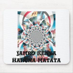 Kenyan Tapestry Kaleidoscope Art Print Mouse Pad