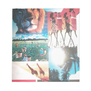 Kenyan Tapestry: Wildlife, Culture,& Coastal Beach Notepad