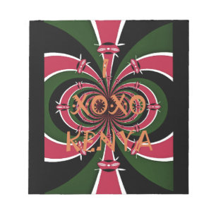 Kenyan Travel Gift – Hugs & Kisses Design Notepad