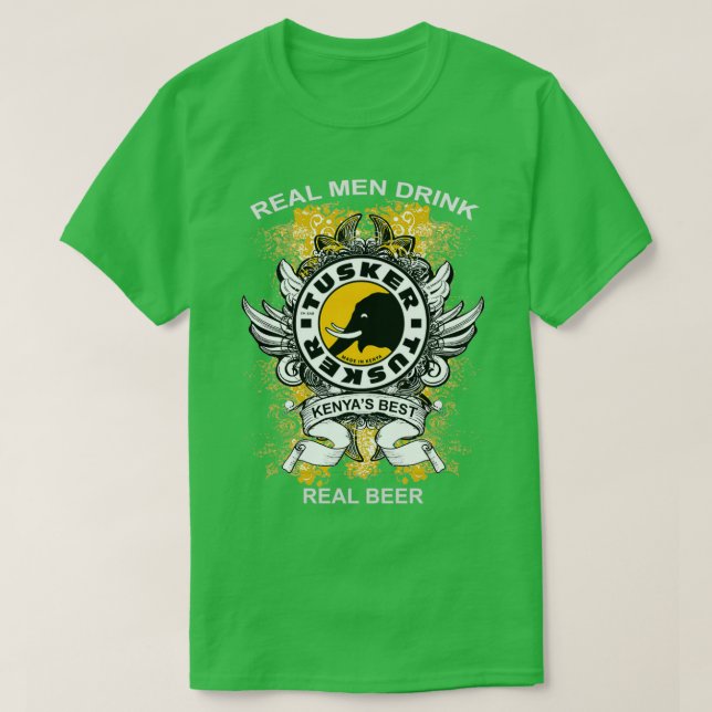 Kenyas Tusker Beer T-Shirt (Design Front)