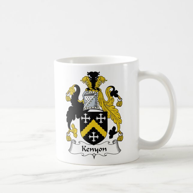 Kenyon Family Crest Coffee Mug (Right)