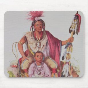 Keokuk or 'Watchful Fox', Chief of the Sauks Mouse Pad