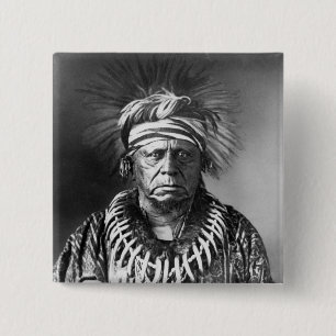 Keokuk ~ Sauk Chief 1847 15 Cm Square Badge