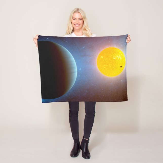 Kepler-10 Star System. Fleece Blanket (In Situ)