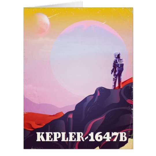 Kepler - 1647B travel poster Card
